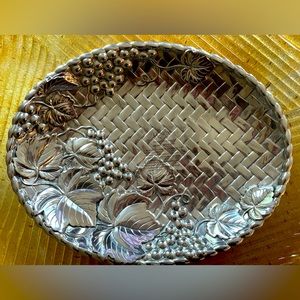 Lennox Grapeweave Silver Serveware
